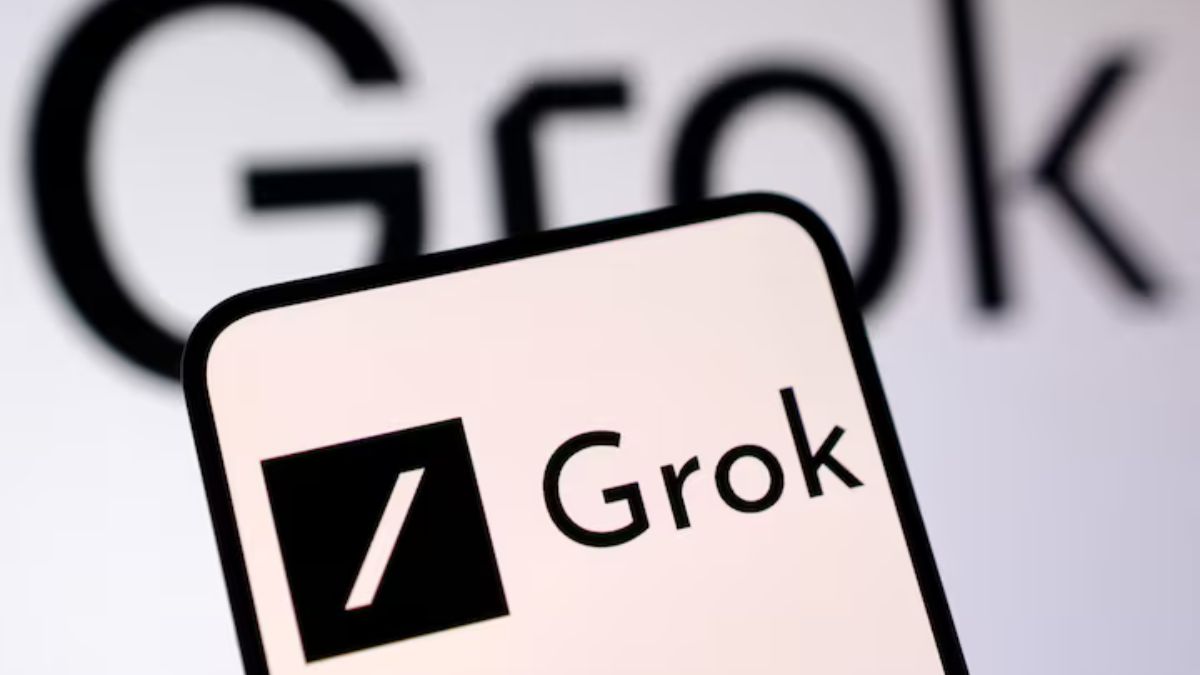The logo for Grok, a chatbot by xAI | Reuters